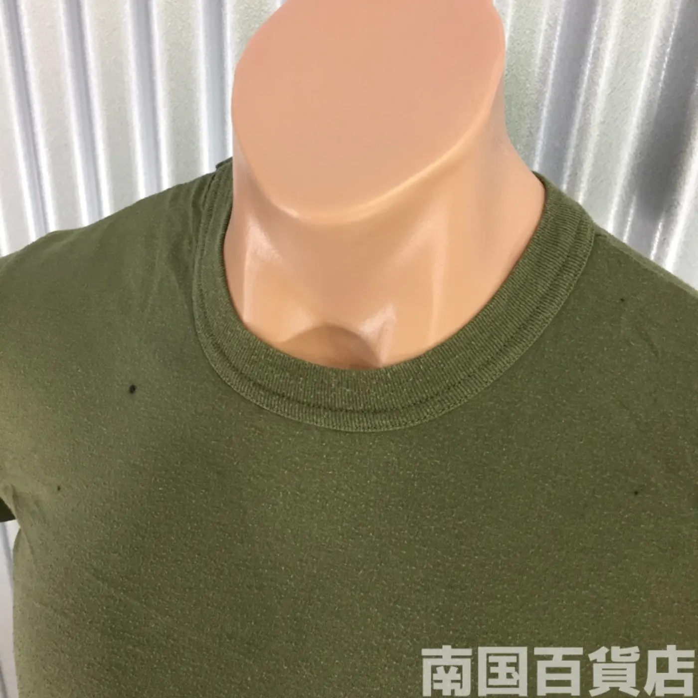 米軍放出品Tシャツ(OD)中古(S) 記録写真3