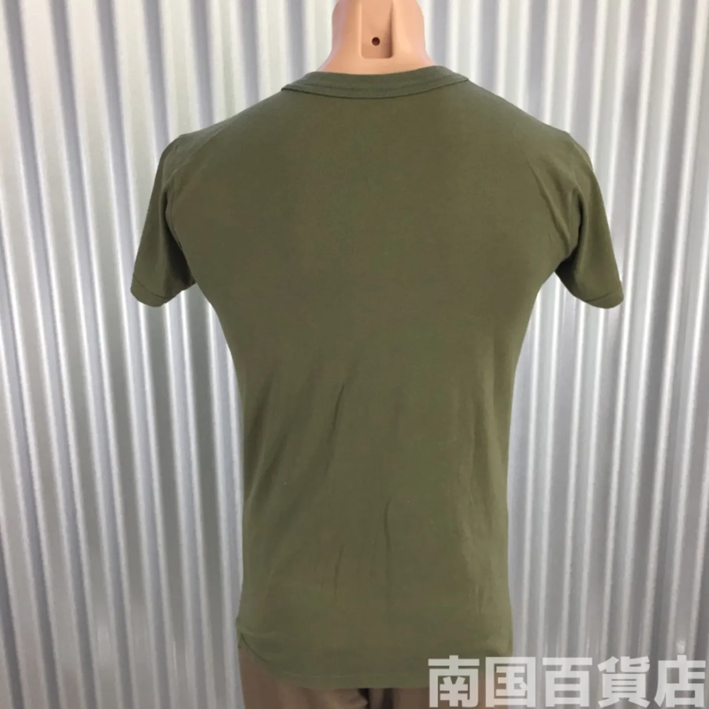 米軍放出品Tシャツ（OD）中古（S) 記録写真2