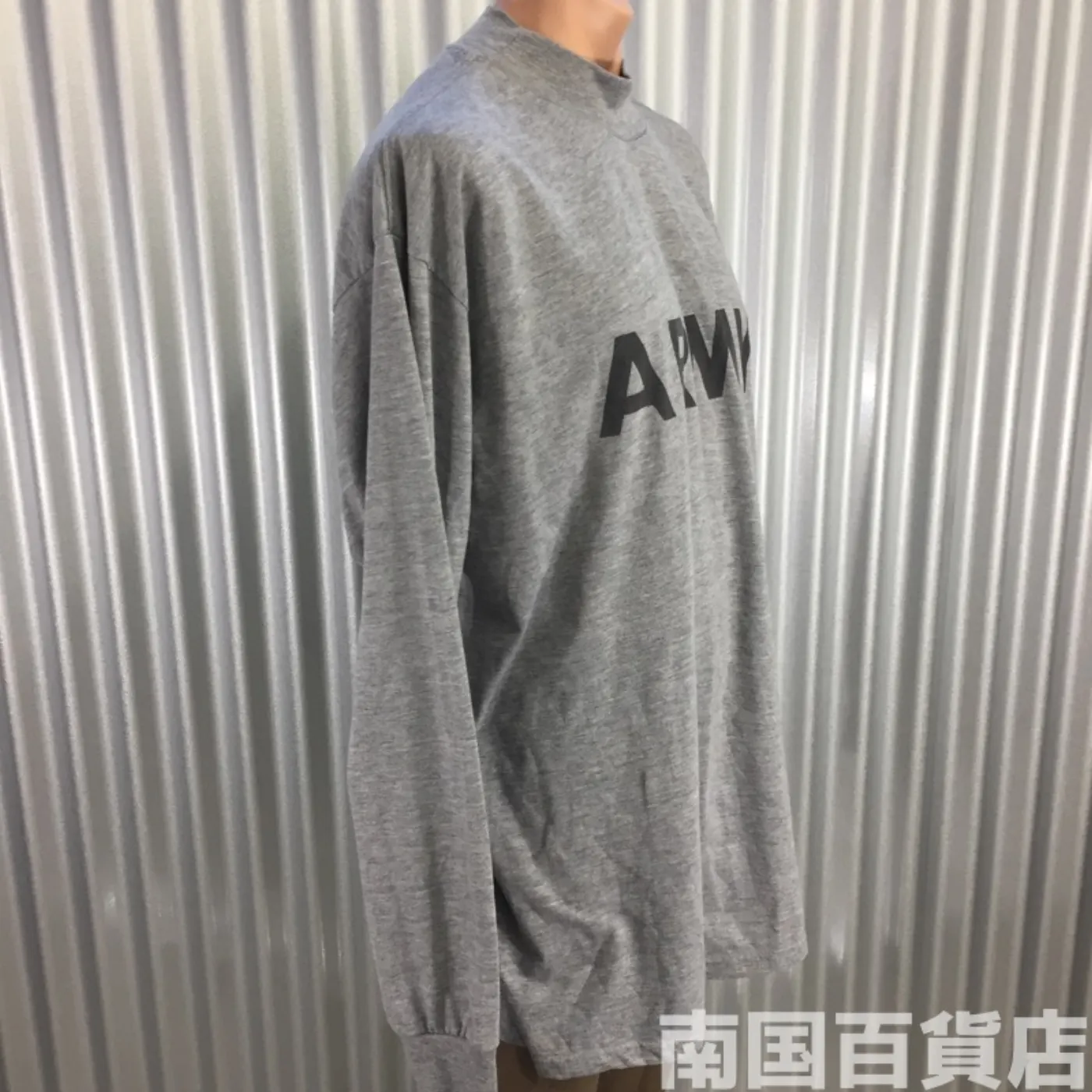 米軍放出品シャツ(グレー)中古(サイズ不明) 記録写真4