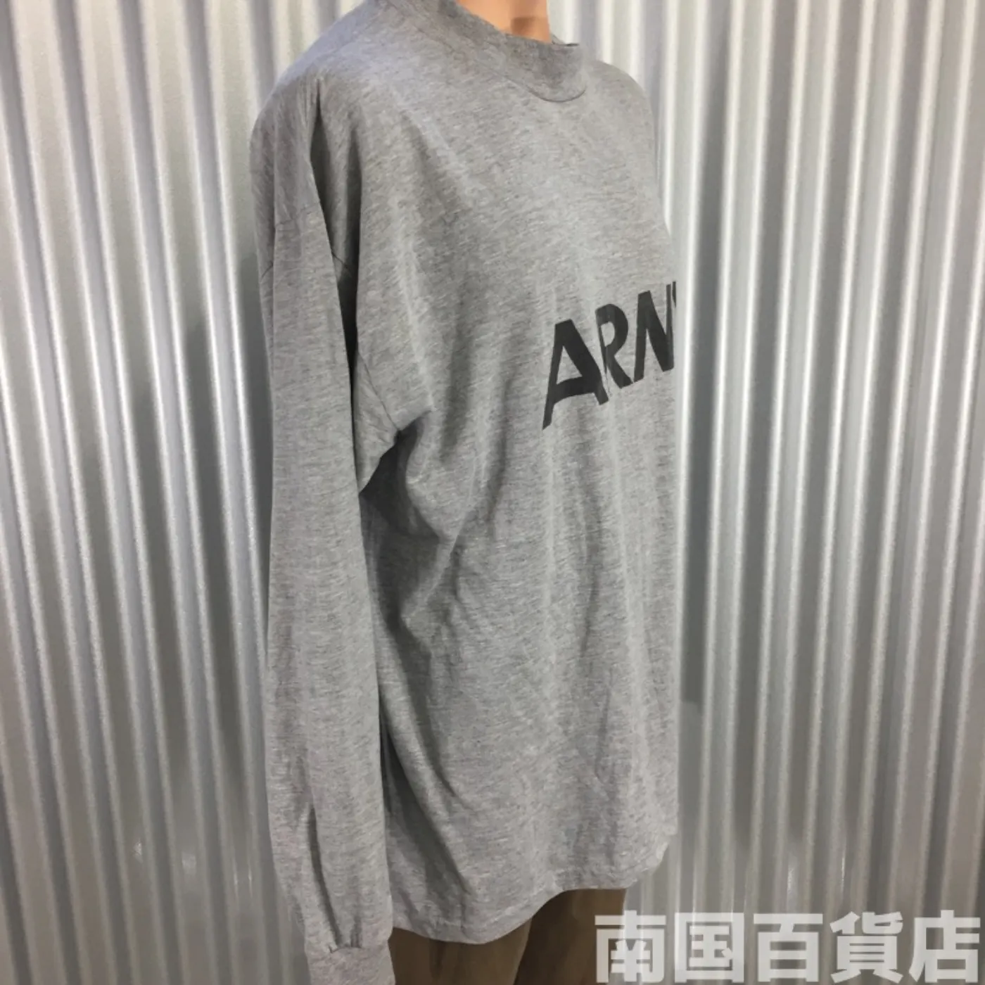 ARMYシャツ、グレー、中古、トレーニング、米軍放出品(XL) 記録写真4
