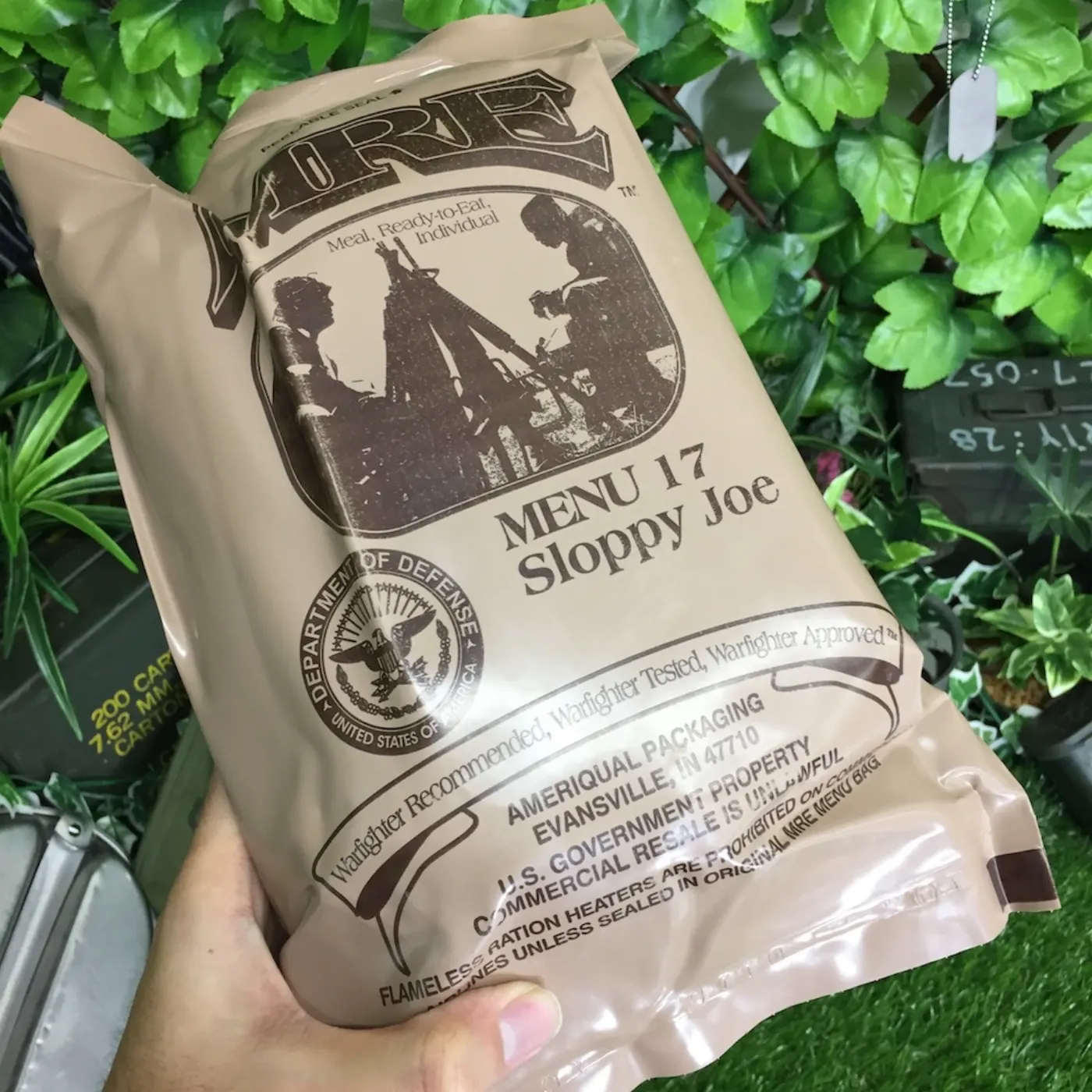 MRE MENU17 Sloppy Joe 未開封 コレクション用 記録写真7