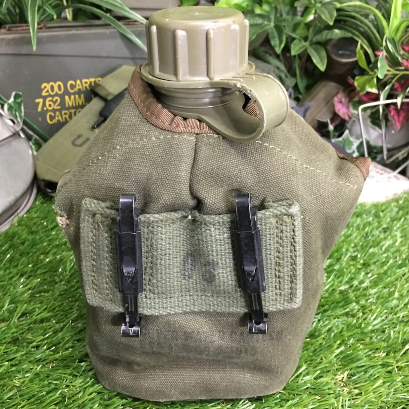 US M1956/M56 コットン キャンティーン カバー 中古品 記録写真3