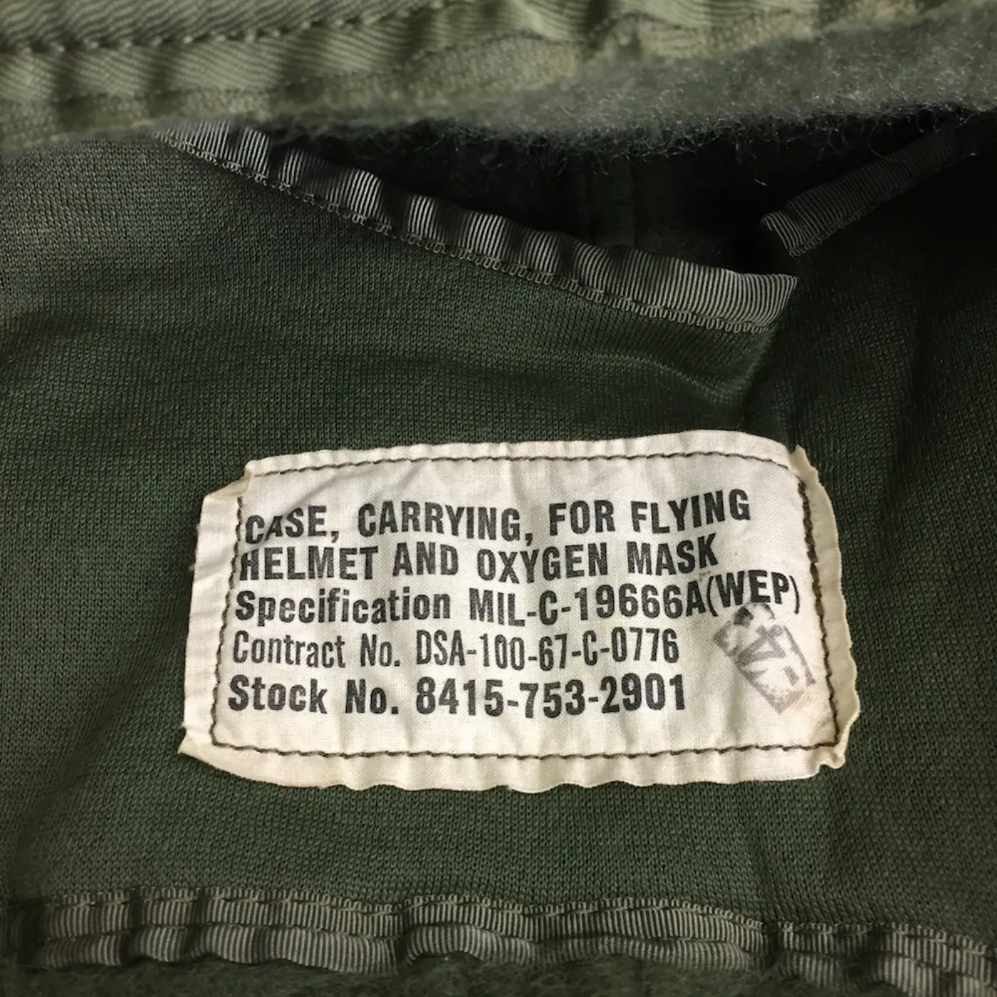 U.S.NAVY ヘルメットバッグ 中古品 記録写真7