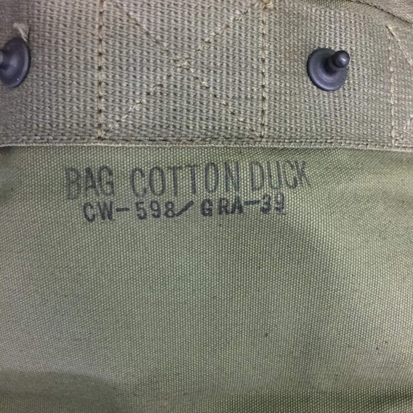 BAG COTTON DUCK コットンバッグ 極上品 記録写真7