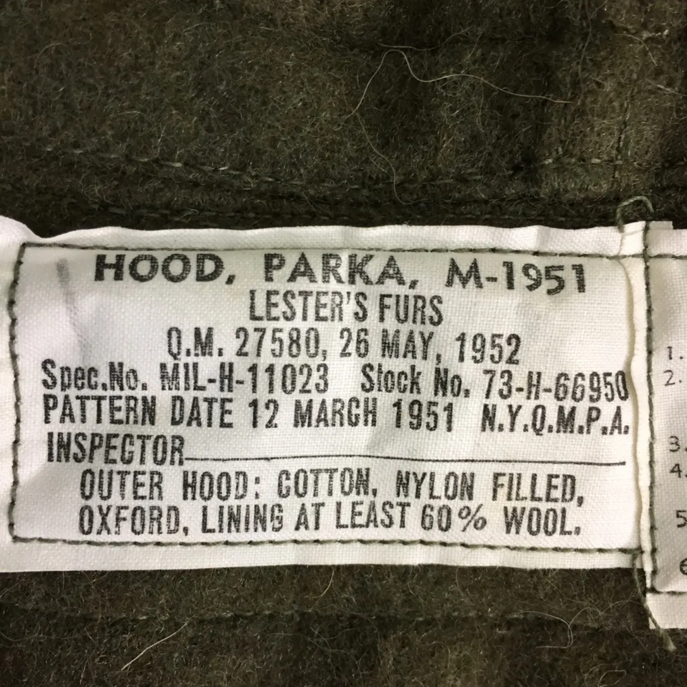 M-1952 コヨーテ パーカーフード 中古良品 記録写真6