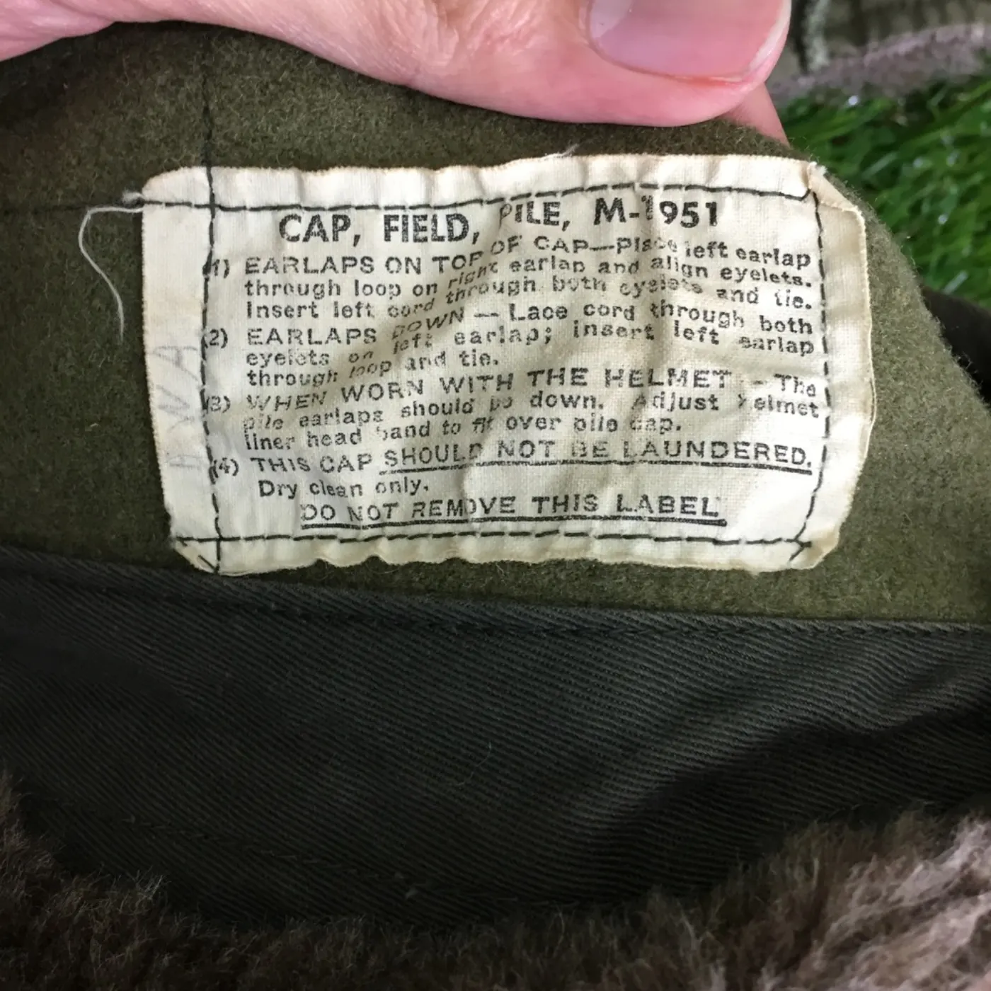 M1951 7 1/4 フィールドキャップ 中古良品 記録写真6