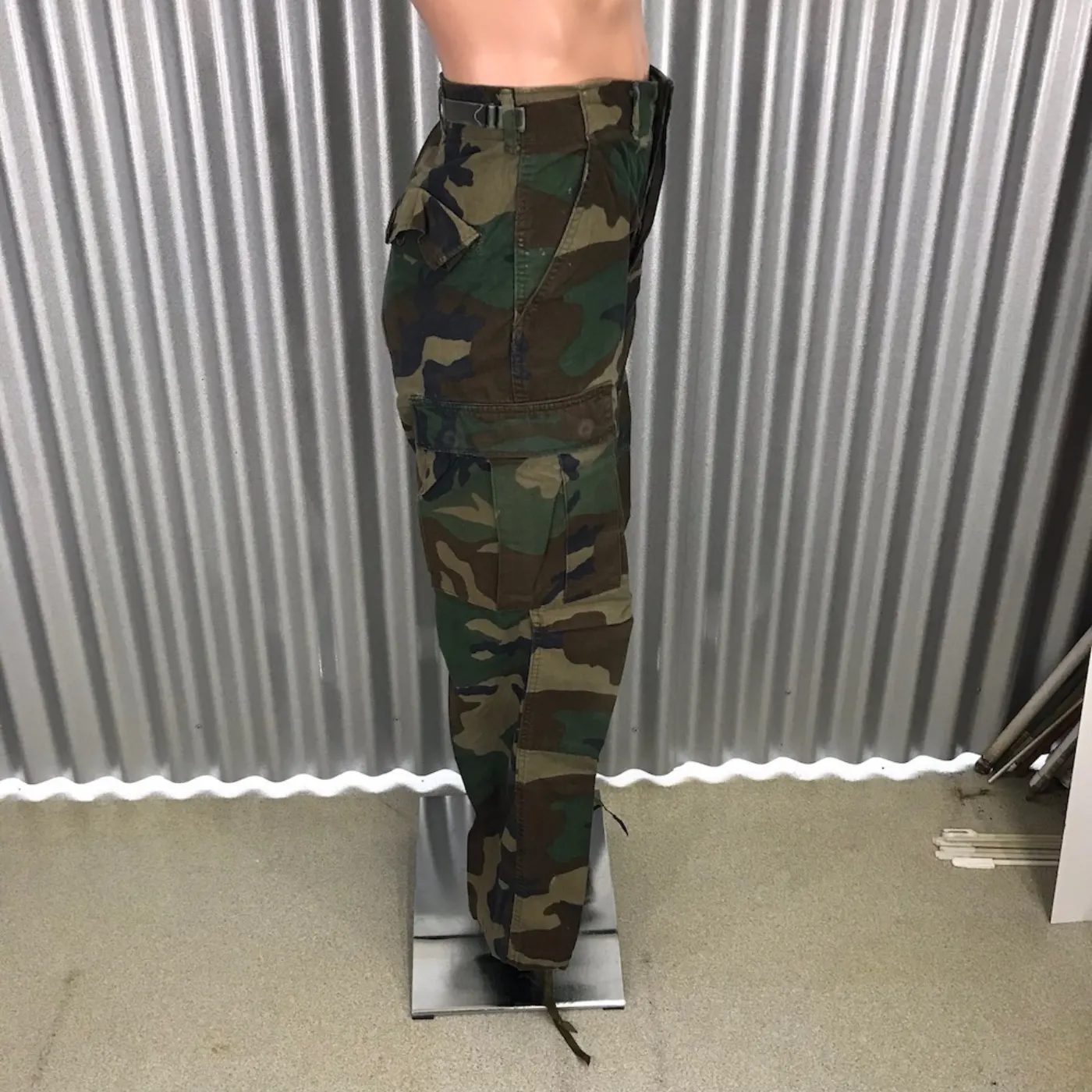 ウッドランド 迷彩 パンツ SRサイズ 中古品 記録写真2
