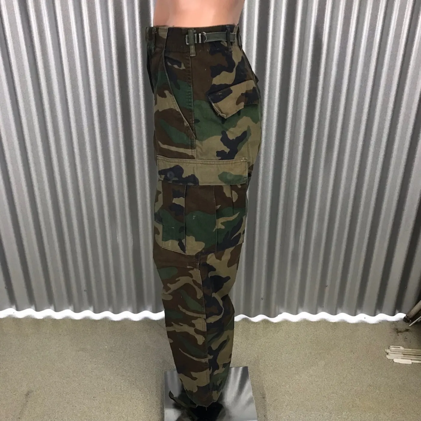 ウッドランド 迷彩 パンツ SRサイズ 中古品 記録写真4