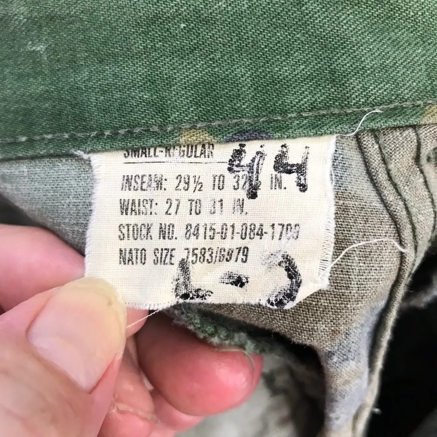 ウッドランド 迷彩 パンツ SRサイズ 中古品 記録写真6