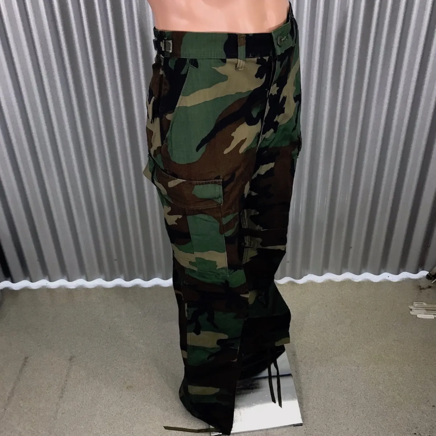 ウッドランドカモフォラージュ 迷彩 SLサイズ 中古品 記録写真2
