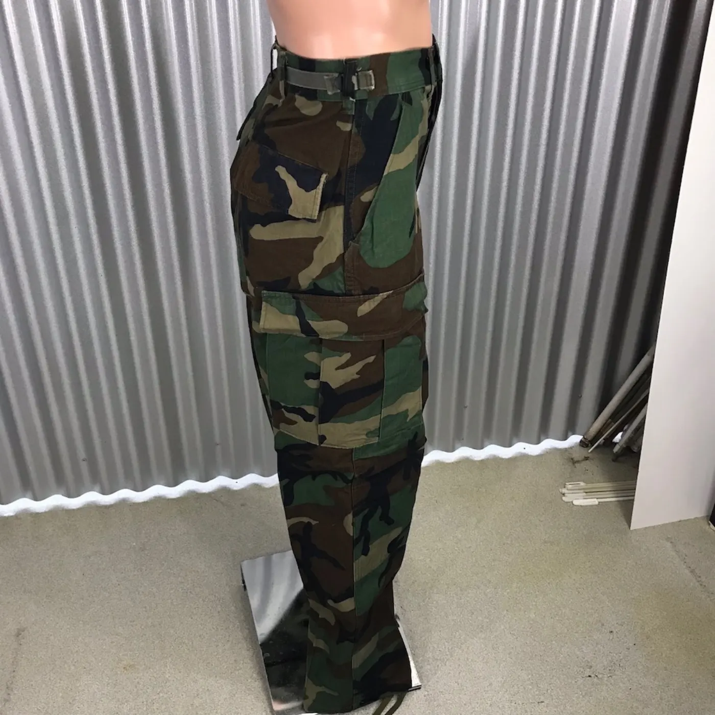 ウッドランドカモフォラージュ 迷彩 SLサイズ 中古品 記録写真3