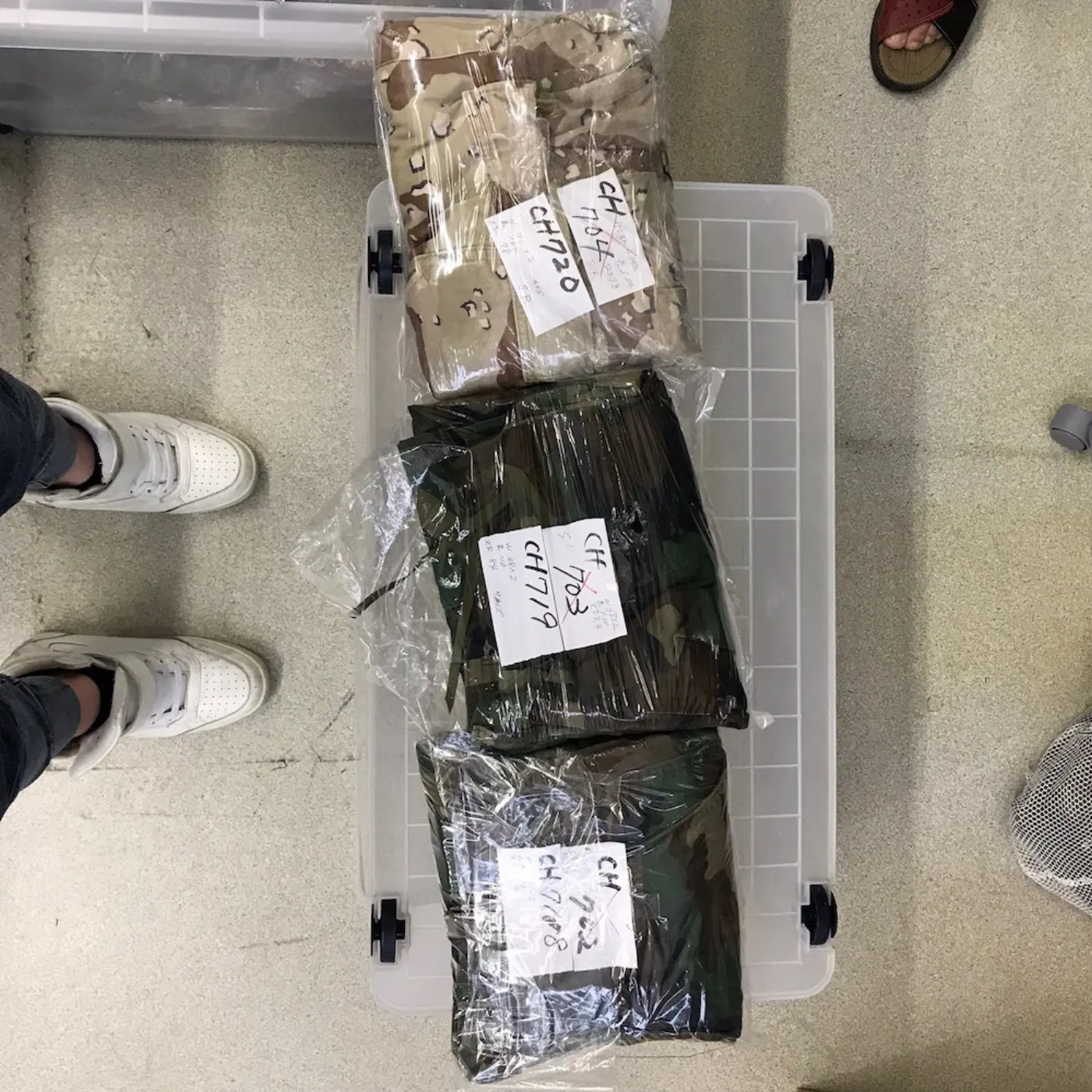 6Cパンツ チョコチップ S-R 中古 記録写真13