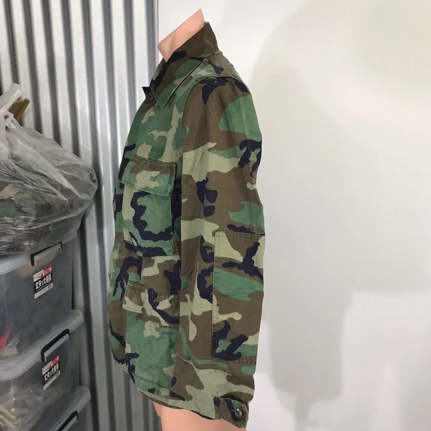 カモフラージュ迷彩 ジャケット サイズ不明 中古品 記録写真6