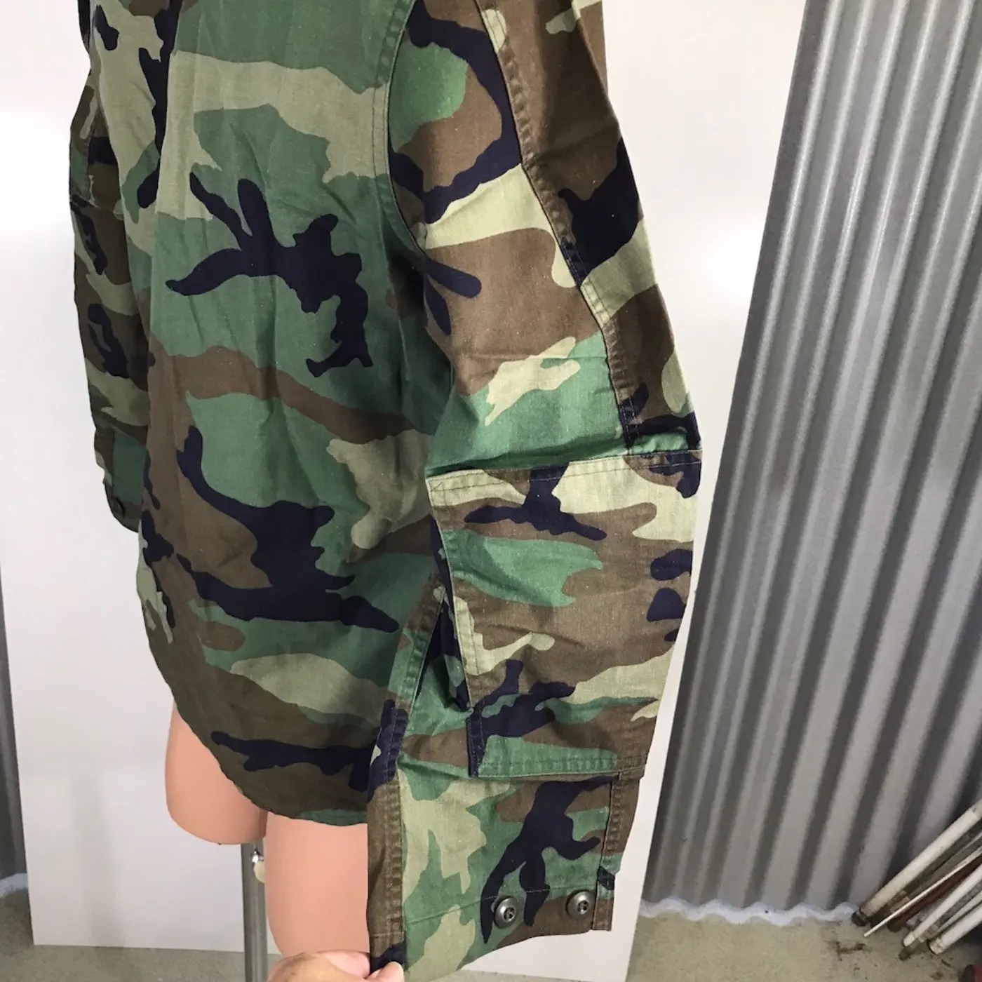 カモフラージュ迷彩 ジャケット サイズ不明 中古品 記録写真8