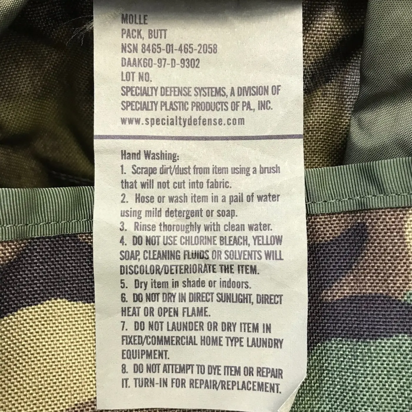 MOLLE ブットパック 新品 記録写真5