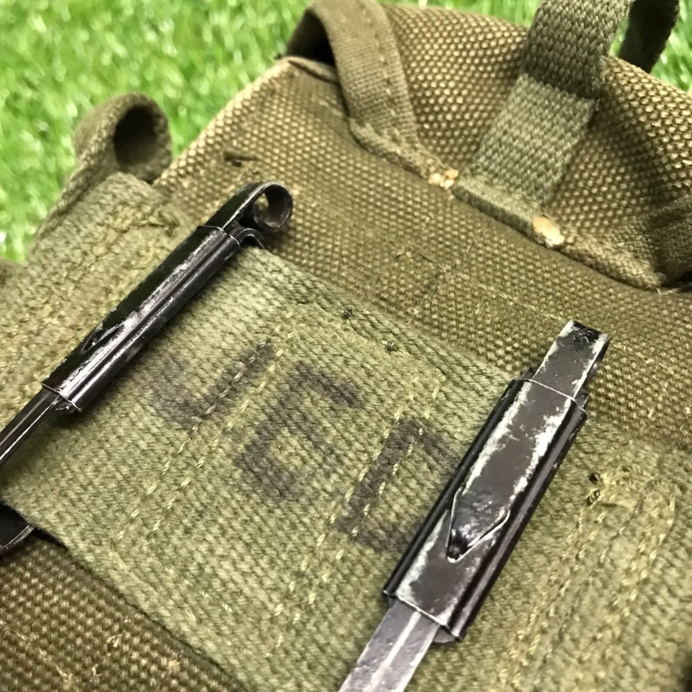 ナム戦コットン アム二ション マガジンポーチ 中古品 記録写真10
