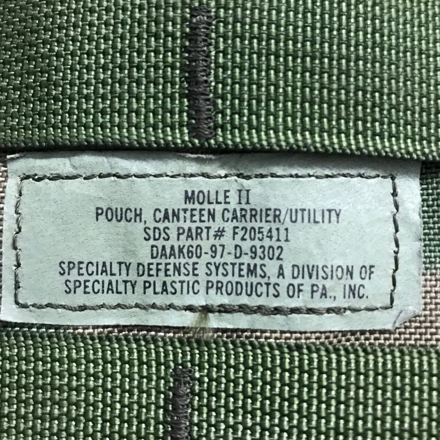 MOLLE II キャンティーンポーチ 中古品 記録写真4