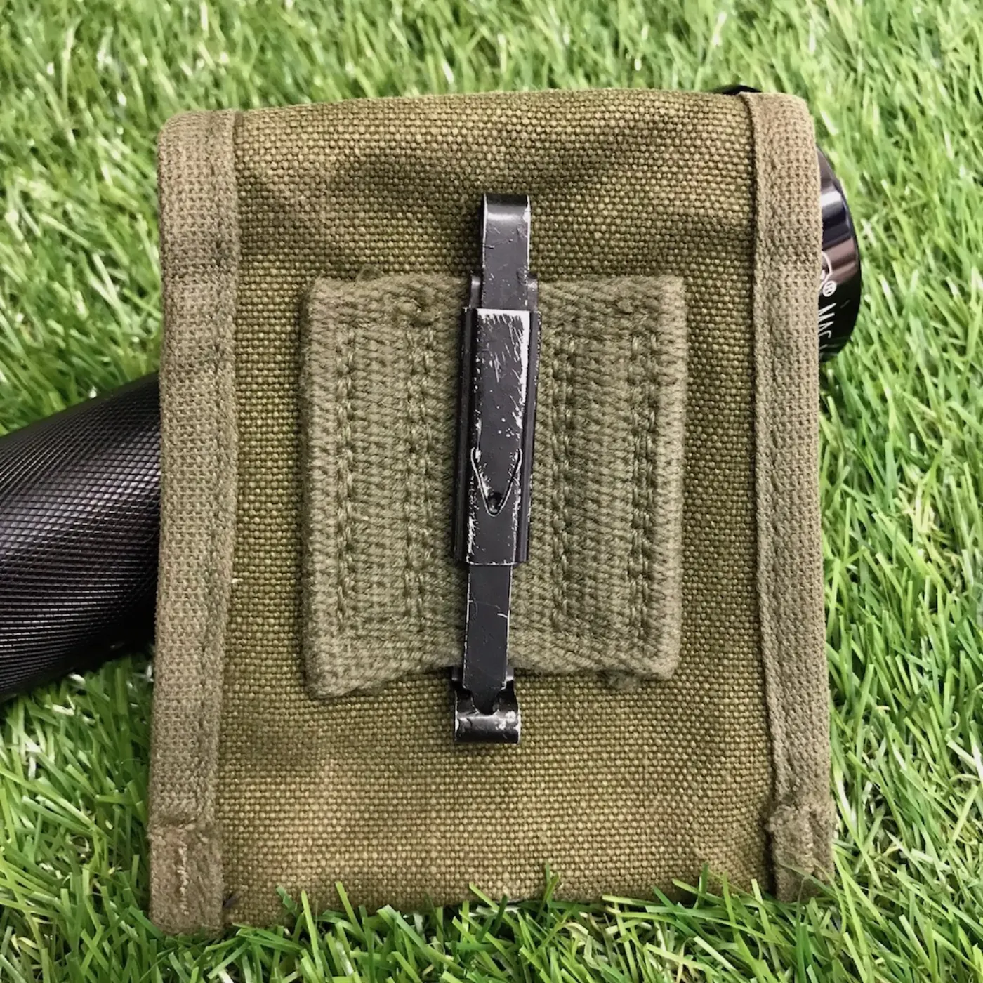 US コットン コンパスポーチ 中古良品 記録写真2