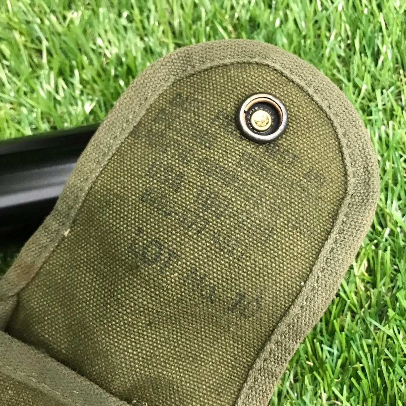 US コットン コンパスポーチ 中古良品 記録写真4