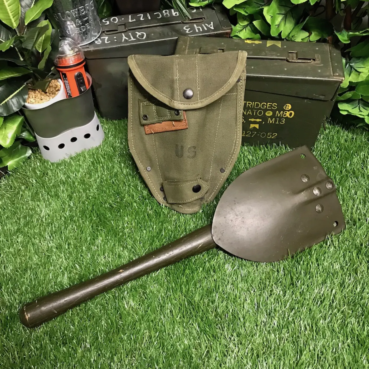 US NAM戦 M-56 スコップカバー 付き 中古良品 記録写真5
