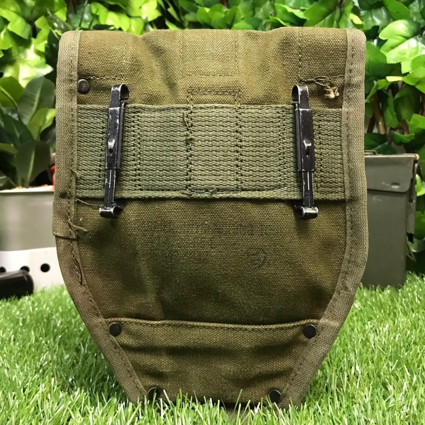 US NAM戦 M-56 OD コットン スコップカバー 中古品 記録写真2