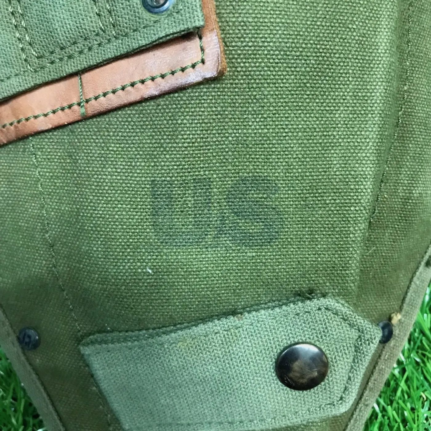 US NAM戦 M-56 OD コットン スコップカバー 中古品 記録写真4