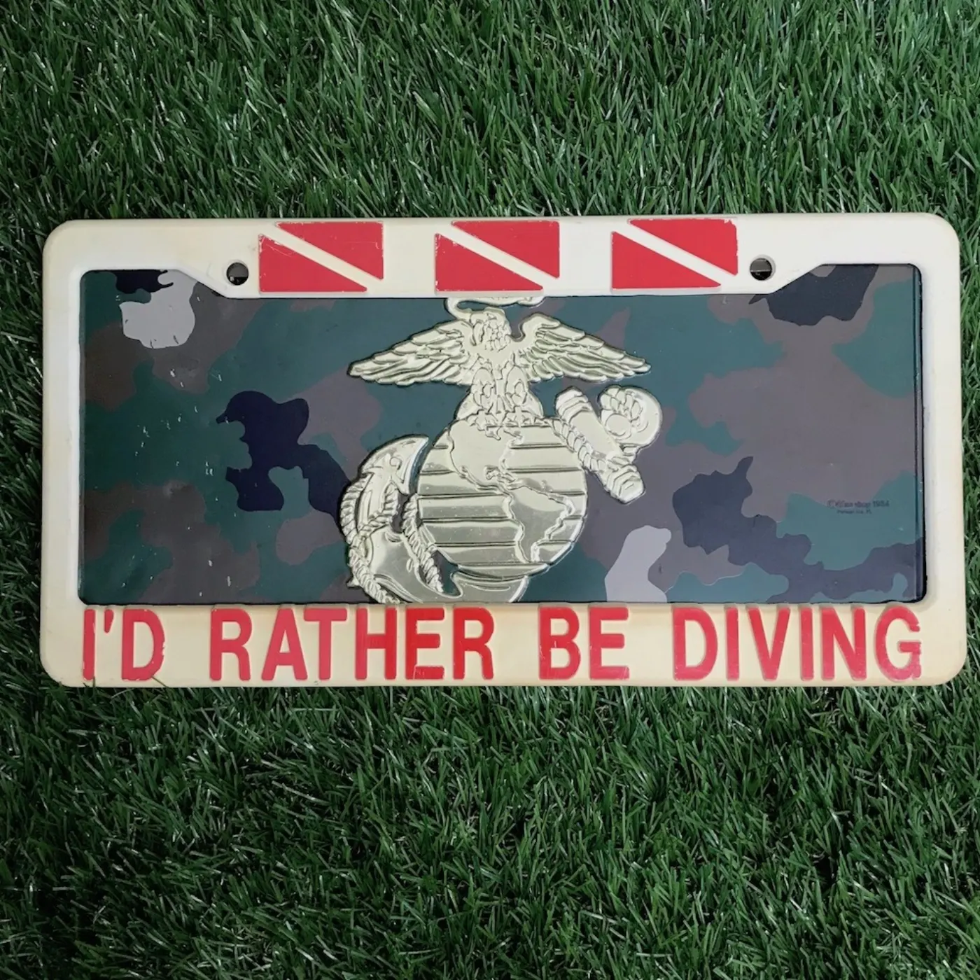 USMC ナンバープレートカバー 中古品 記録写真2