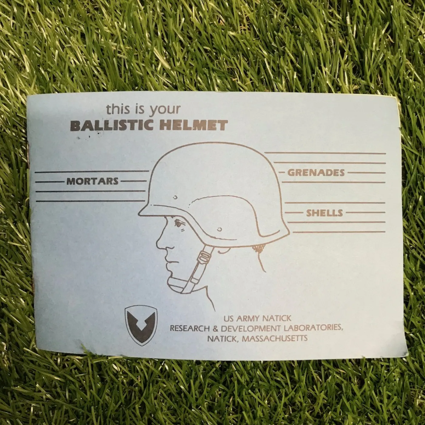 BALLISTIC HELMET マニュアル 新品 記録写真2