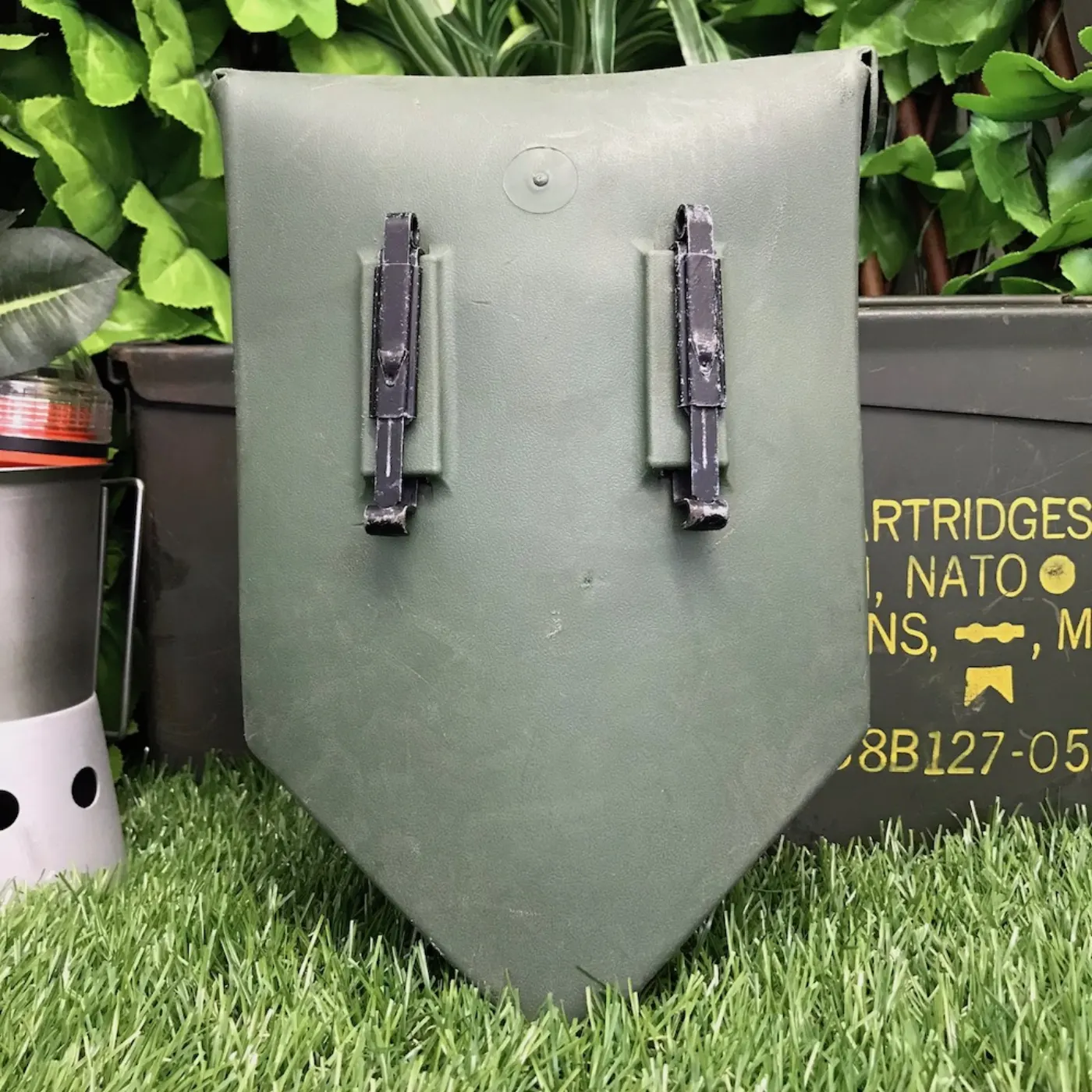 US E-TOOL 折り畳み スコップ カバー付き 中古品 記録写真6
