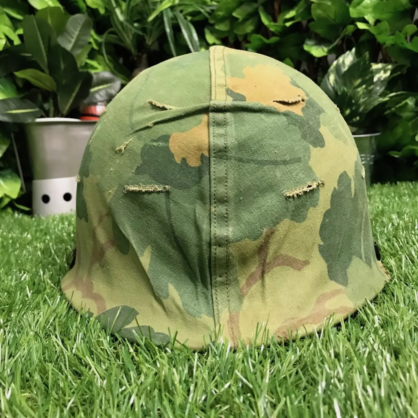 M1 スチールヘルメット カバー付き 中古品 記録写真2