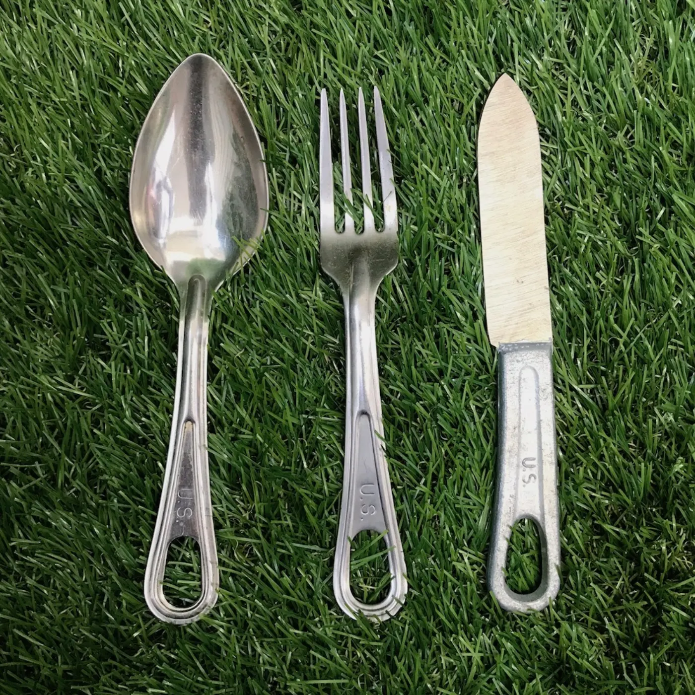 US ナイフ フォーク スプーン セット 中古良品 記録写真2