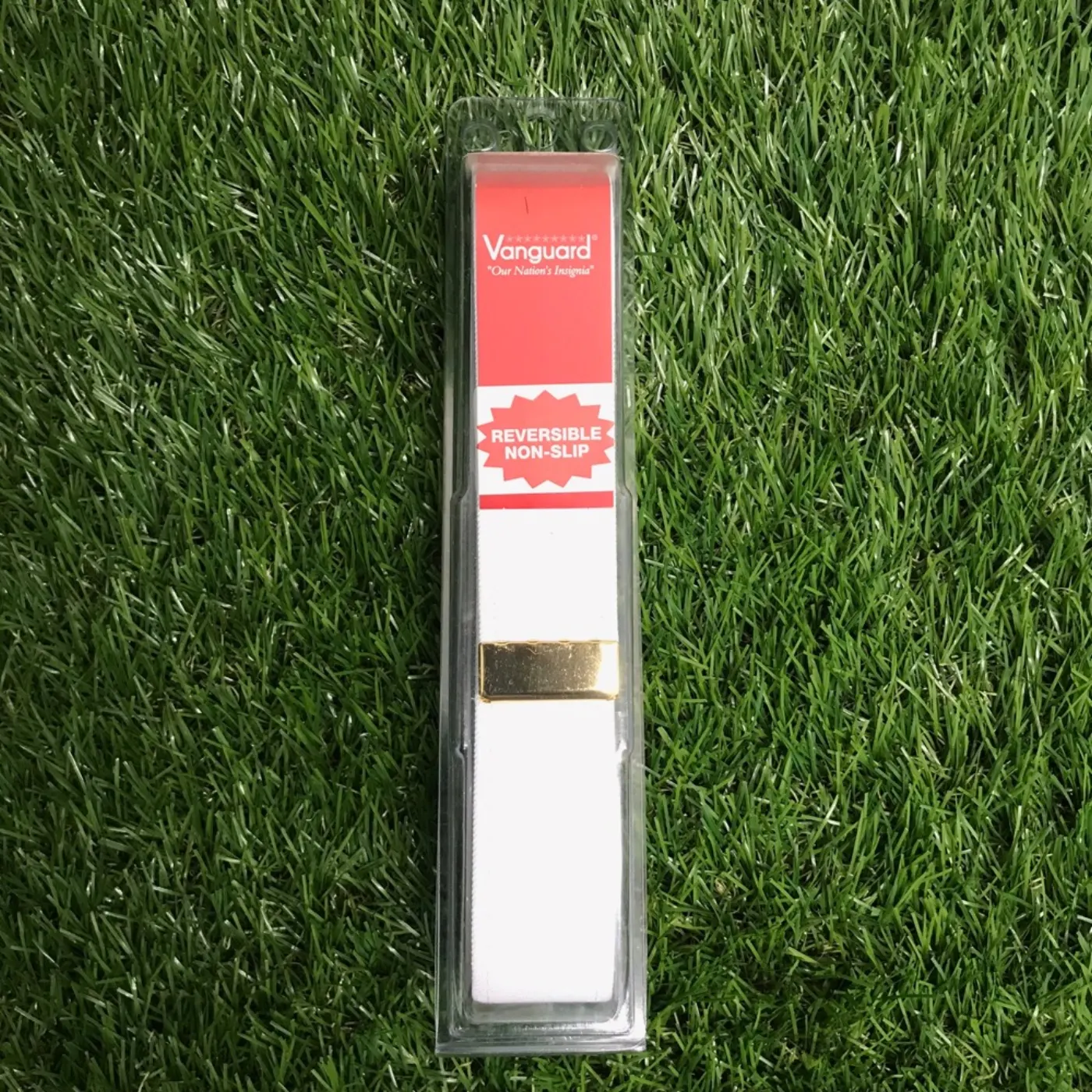 ドレスベルト 白 バックル無し 新品 記録写真2