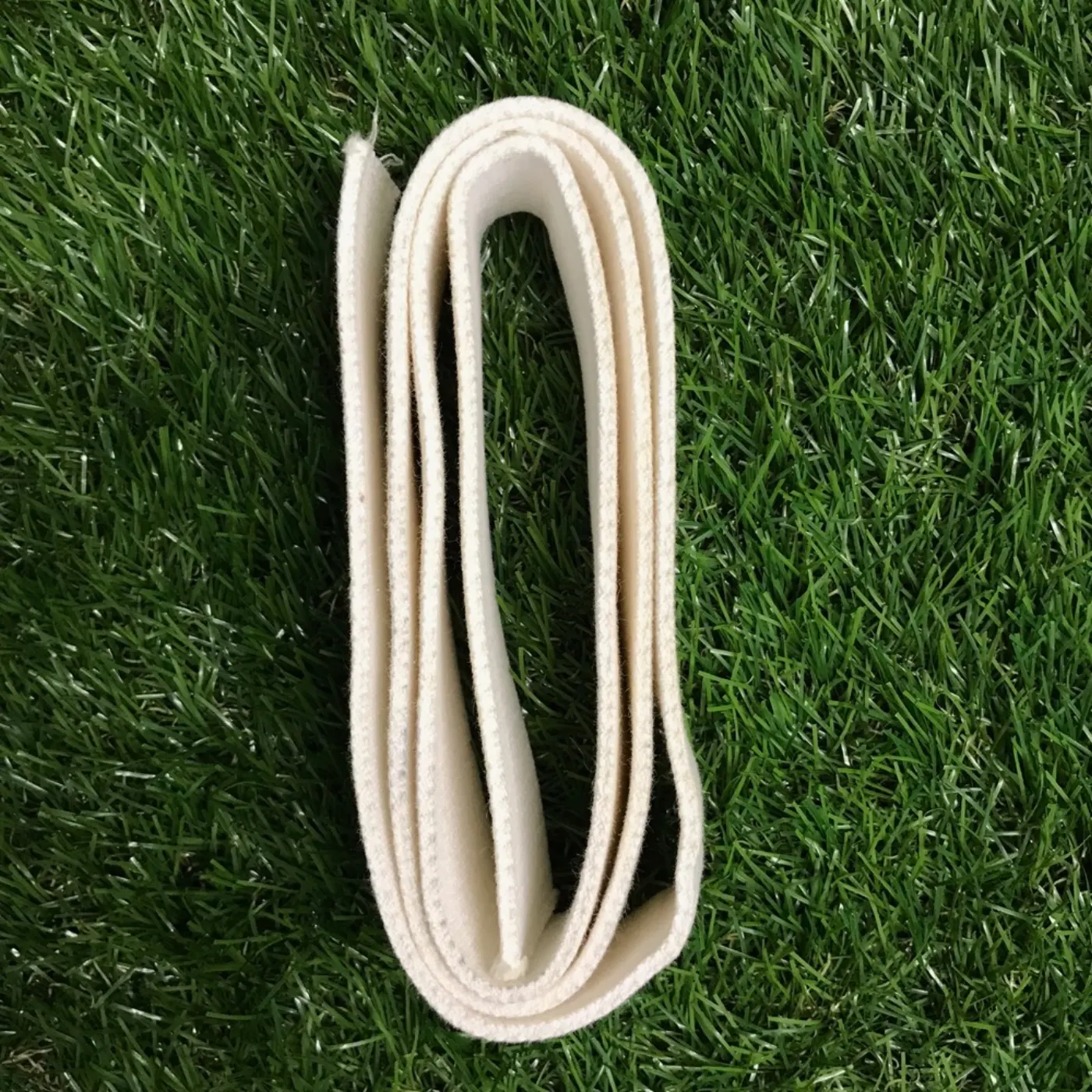 ドレスベルト 白 バックル無し 中古品 記録写真2